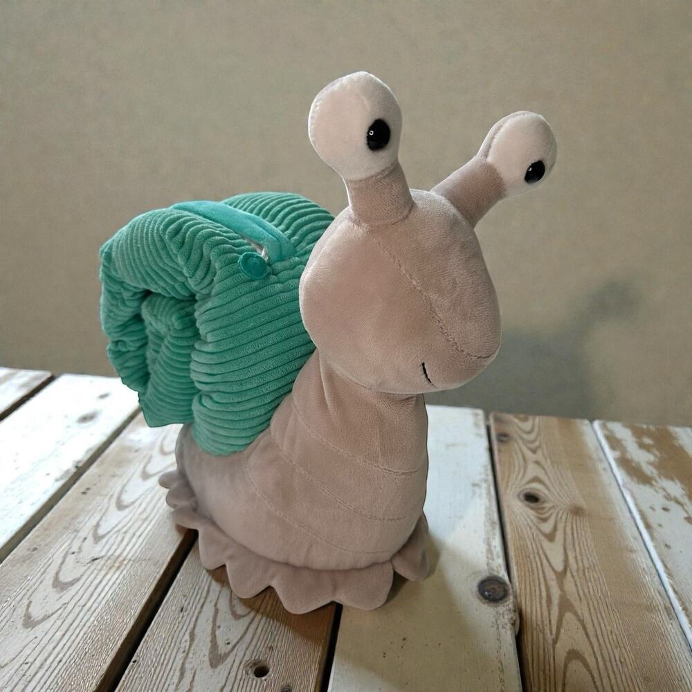 Scentsy Buddy Sia the Snail Stuffed Plush Retired Aqua/Gray NO Scent Pack